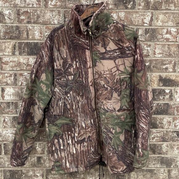 Vintage Camo Jacket LG Whitetail Camouflage Hunting Full Zip‎ Outdoors 90s Y2K - Picture 1 of 10